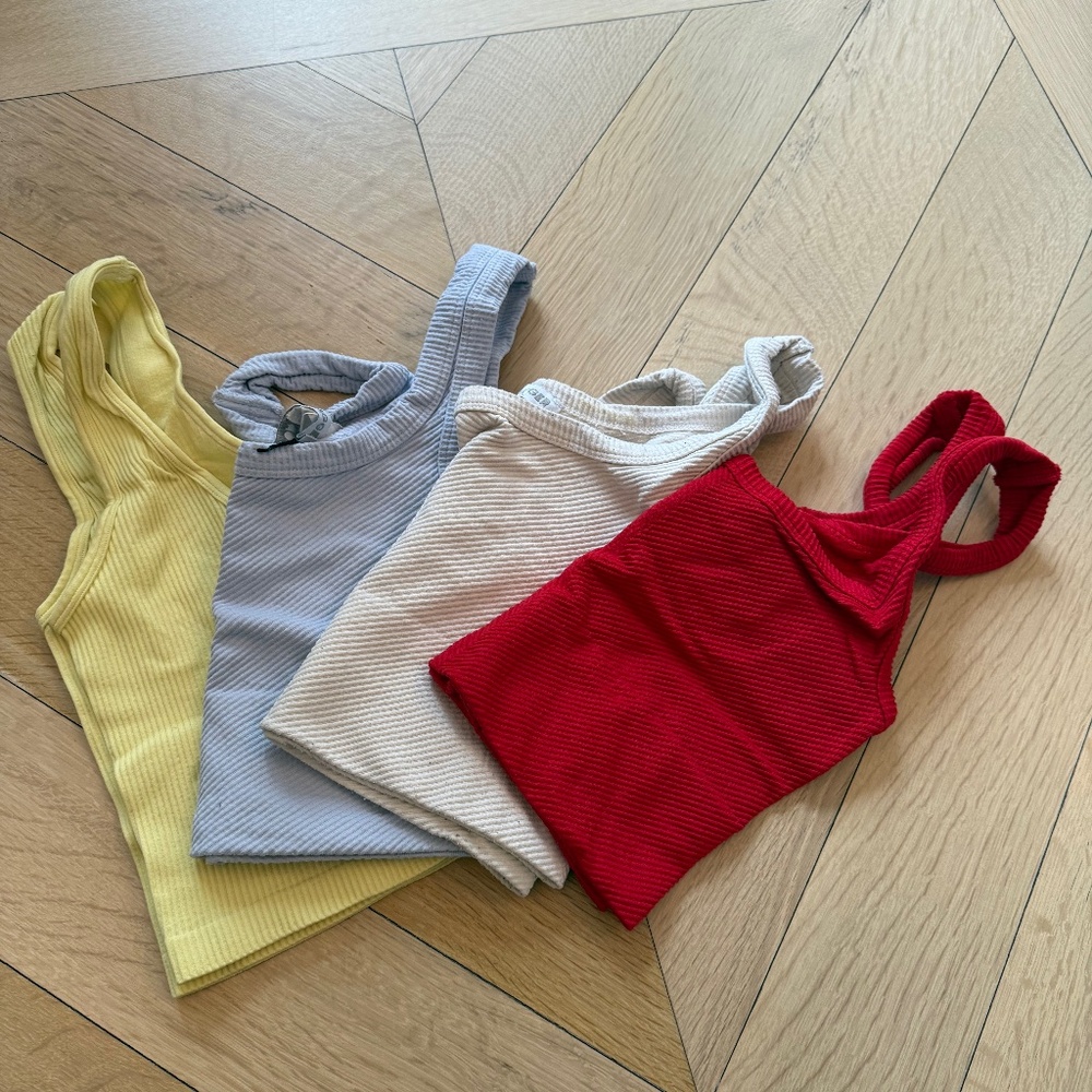 4 Mixology crop tank tops, 3 Jordan Jagger , 1 Suzette Collection
